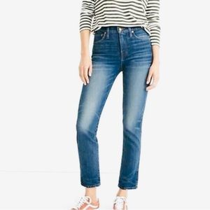 Madewell Rivet & Thread Stovepipe Ankle Jeans, size 25
